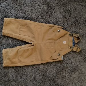 Carhartt Flannel Line Bibs